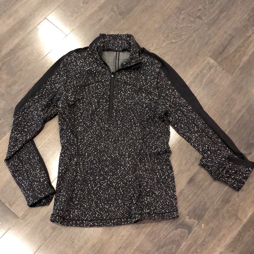 Lulu half zip heather black